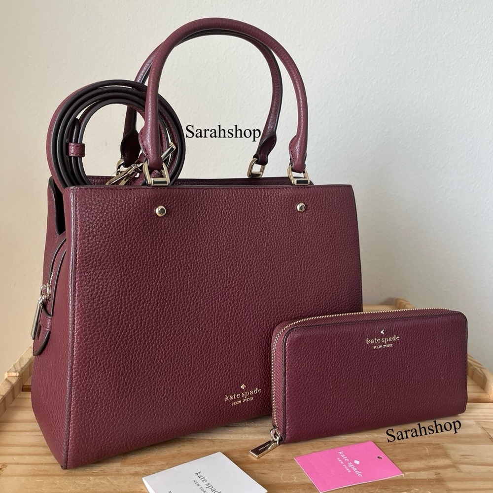♠️Kate Spade Leila medium triple compartment Satchel Set